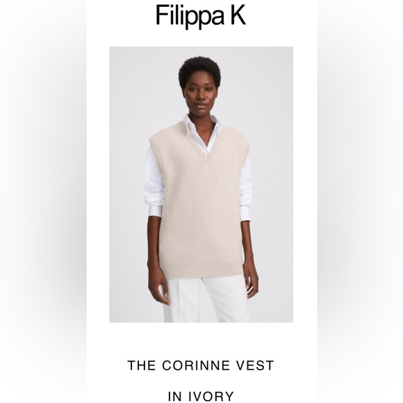 Filippa-K Corinne Vest in Crème